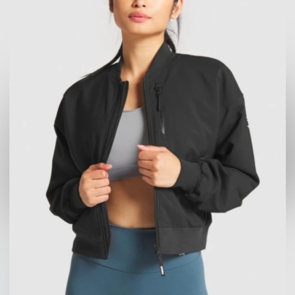 Gymshark bomber jacket *black*